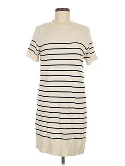 Pre-owned Zara Short Sleeve Turtleneck In White