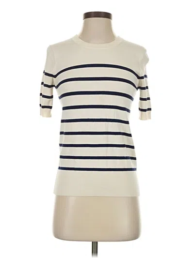 Pre-owned Zara Short Sleeve Turtleneck In White