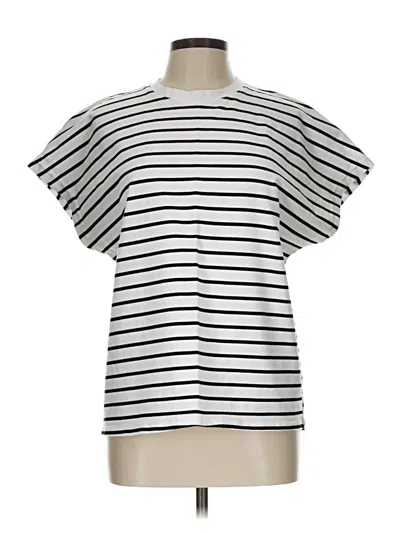 Pre-owned Zara Short Sleeve Turtleneck In White