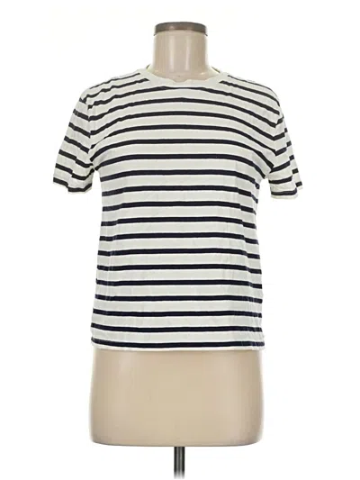 Pre-owned Zara Short Sleeve Turtleneck In White