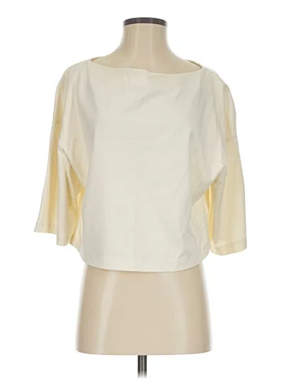 Pre-owned Zara Short Sleeve Turtleneck In White