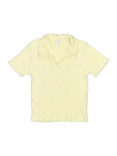 Pre-owned Zara Kids' Short Sleeve Turtleneck In Yellow