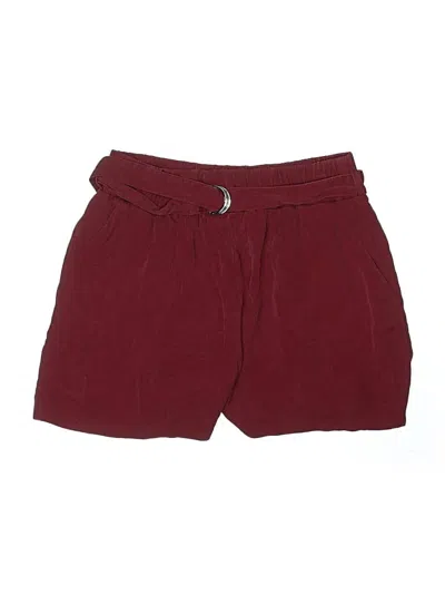 Pre-owned Zara Shorts In Burgundy