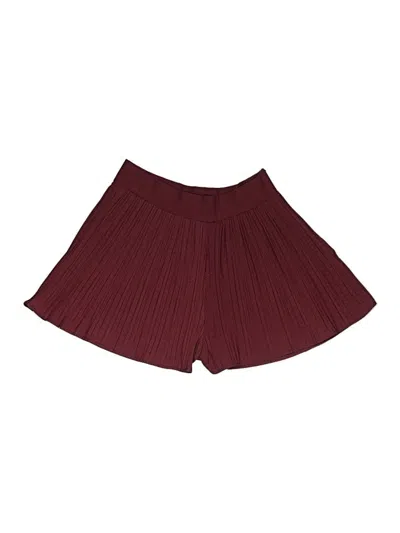 Zara Shorts In Burgundy