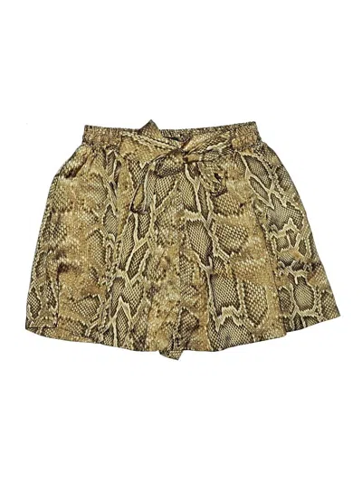 Pre-owned Zara Shorts In Gold