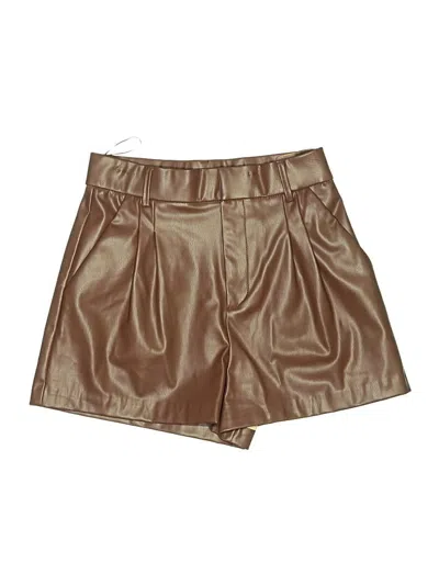 Pre-owned Zara Shorts In Gold