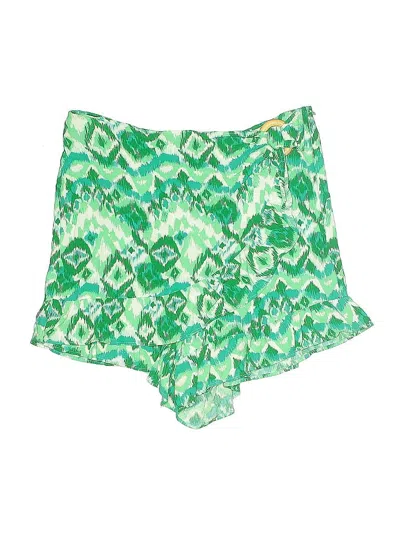 Pre-owned Zara Shorts In Green