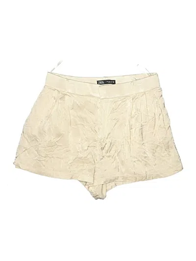 Pre-owned Zara Shorts In Ivory