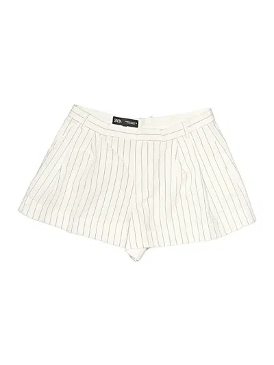 Pre-owned Zara Shorts In Ivory