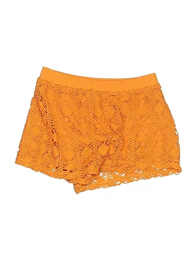 Pre-owned Zara Shorts In Orange