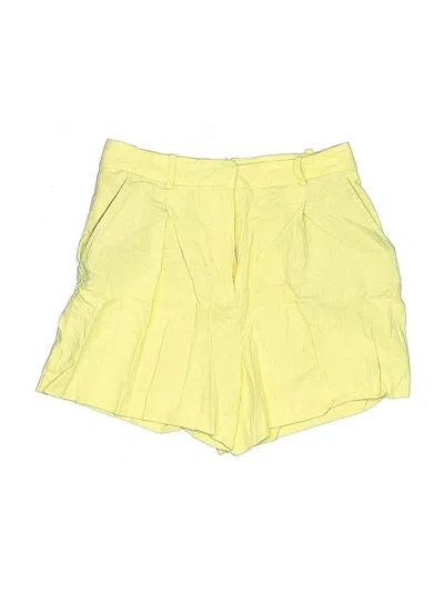 Pre-owned Zara Shorts In Yellow