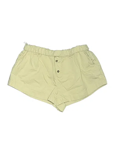 Pre-owned Zara Shorts In Yellow