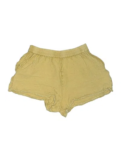 Pre-owned Zara Shorts In Yellow