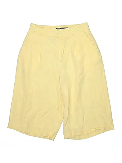 Pre-owned Zara Shorts In Yellow