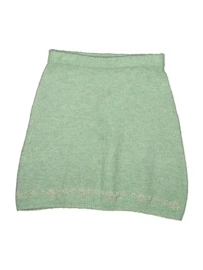 Pre-owned Zara Kids' Skirt In Green