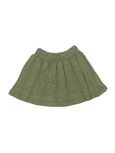 Pre-owned Zara Kids' Skirt In Green