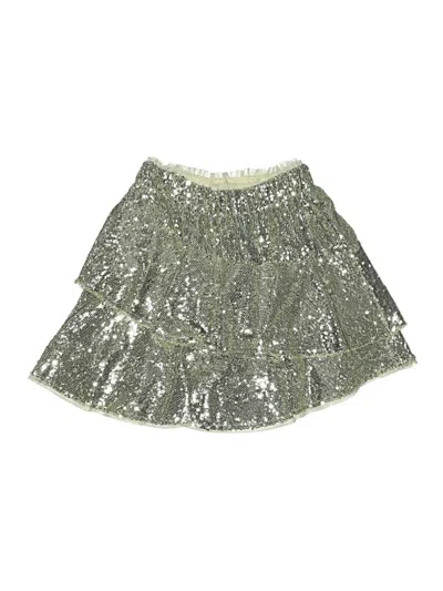 Pre-owned Zara Kids' Skirt In Silver