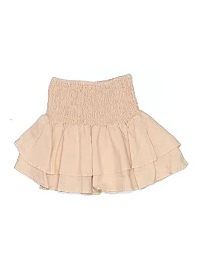 Pre-owned Zara Kids' Skirt In Tan