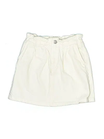 Pre-owned Zara Kids' Skirt In White