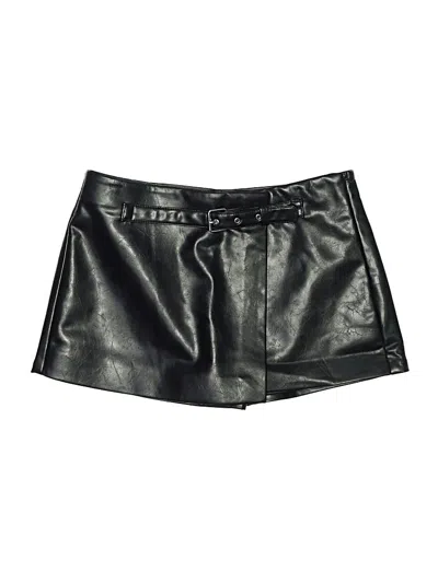 Pre-owned Zara Skort In Black
