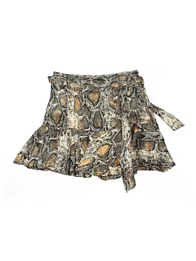 Pre-owned Zara Skort In Brown