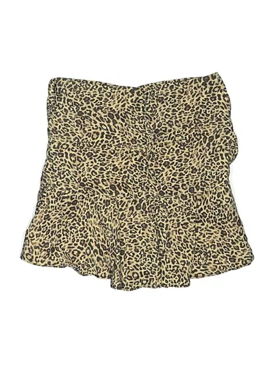 Pre-owned Zara Skort In Gold