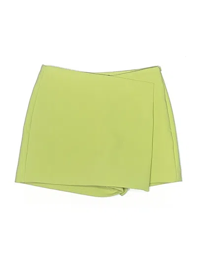 Pre-owned Zara Skort In Green