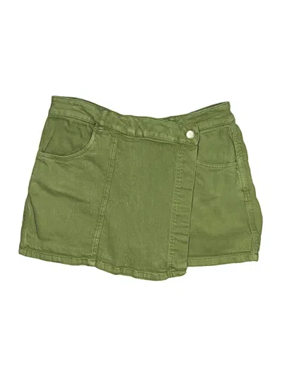 Pre-owned Zara Skort In Green
