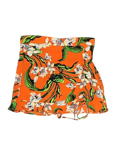 Pre-owned Zara Skort In Orange