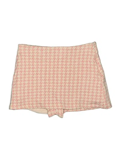 Pre-owned Zara Skort In Pink