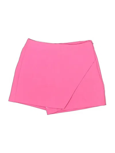 Pre-owned Zara Skort In Pink