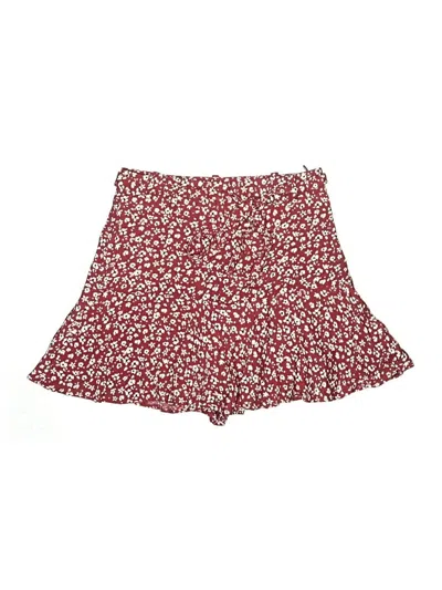 Pre-owned Zara Skort In Red