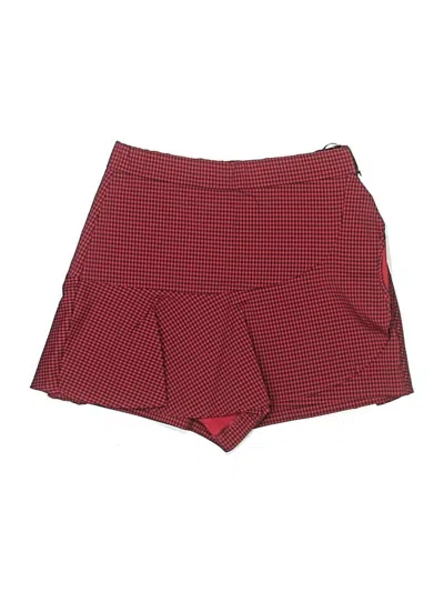 Pre-owned Zara Skort In Red