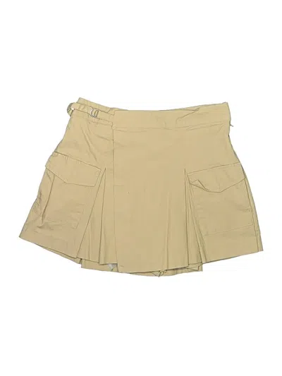Pre-owned Zara Skort In Tan