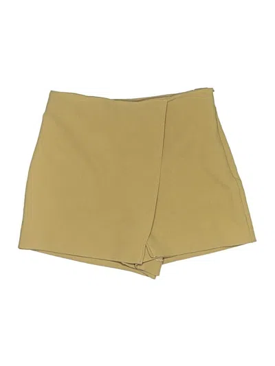 Pre-owned Zara Skort In Tan