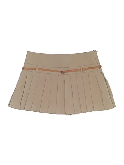 Pre-owned Zara Skort In Tan