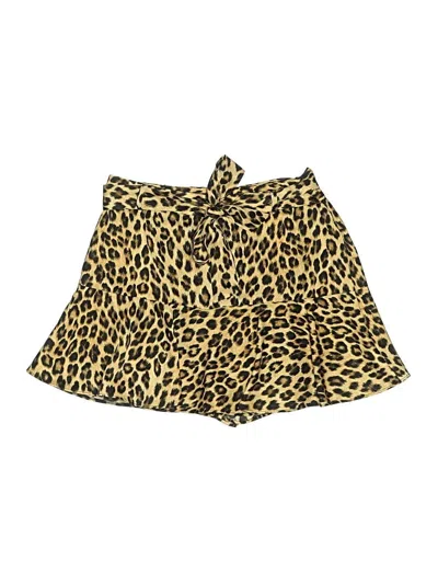 Pre-owned Zara Skort In Tan