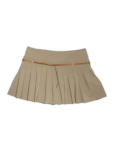 Pre-owned Zara Skort In Tan