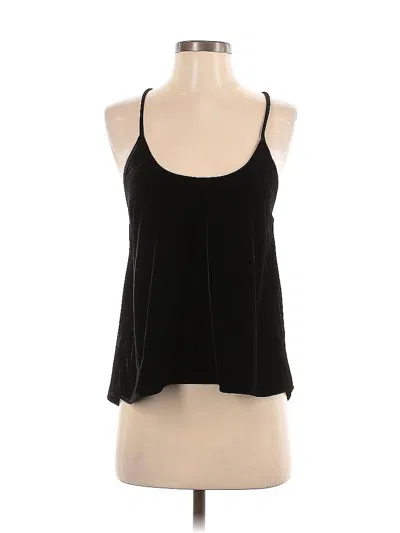 Pre-owned Zara Sleeveless Blouse In Black