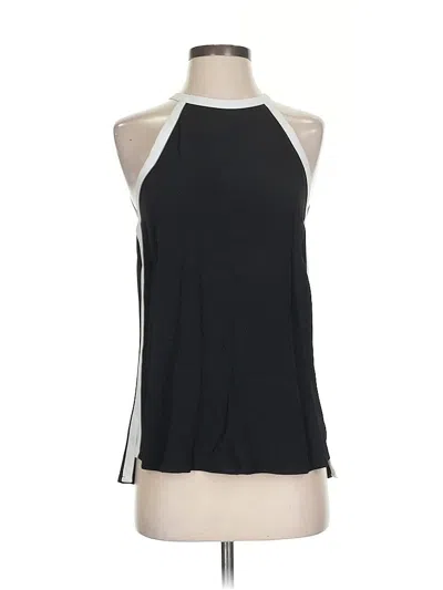 Pre-owned Zara Sleeveless Blouse In Black