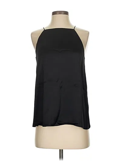 Pre-owned Zara Sleeveless Blouse In Black