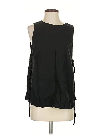 Pre-owned Zara Sleeveless Blouse In Black