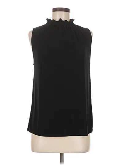 Pre-owned Zara Sleeveless Blouse In Black