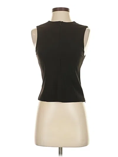 Pre-owned Zara Sleeveless Blouse In Black