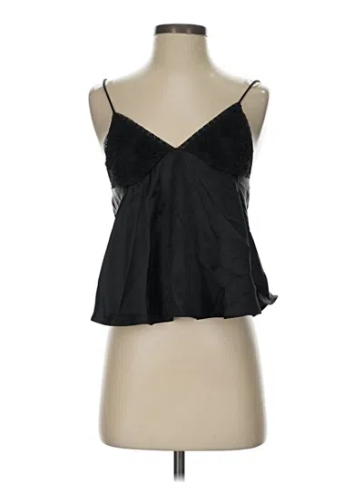 Pre-owned Zara Sleeveless Blouse In Black