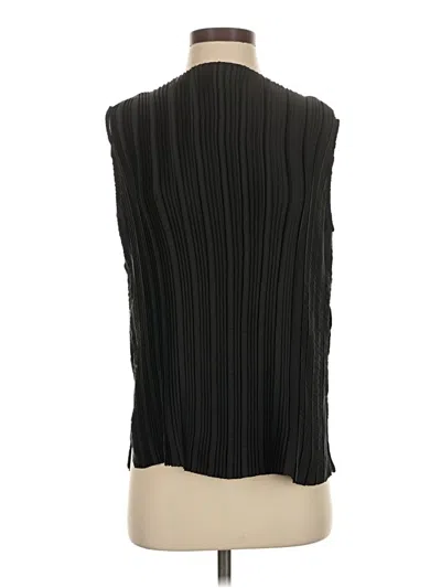 Pre-owned Zara Sleeveless Blouse In Black