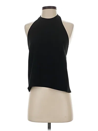 Pre-owned Zara Sleeveless Blouse In Black