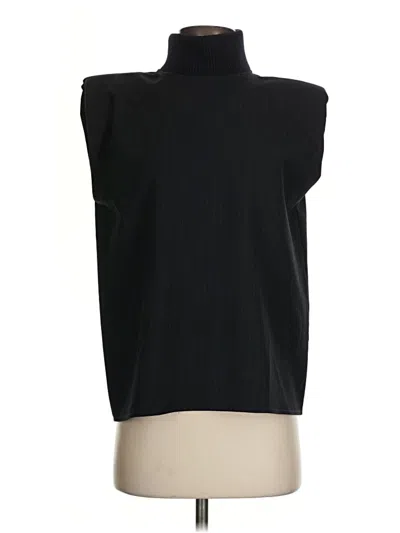 Pre-owned Zara Sleeveless Blouse In Black