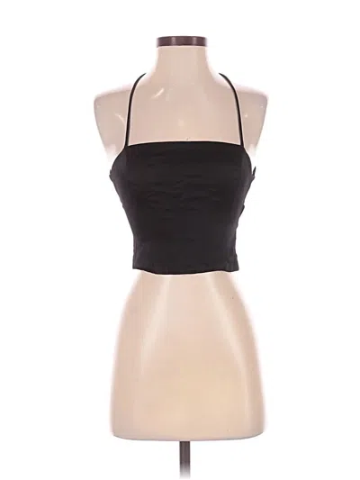 Pre-owned Zara Sleeveless Blouse In Black