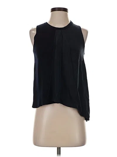 Pre-owned Zara Sleeveless Blouse In Black